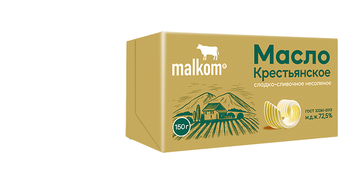 МАСЛО КРЕСТЬЯНСКОЕ «MALKOM» 150 г