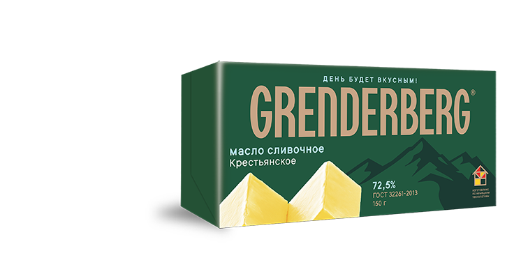 МАСЛО КРЕСТЬЯНСКОЕ «GRENDERBERG» 150 г