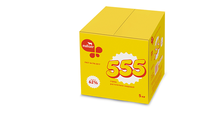 СПРЕД РАСТИТЕЛЬНО-ЖИРОВОЙ «555» 62%